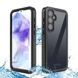 Coque étanche Shellbox Waterproof IP68 pour Samsung Galaxy A55 - Noir