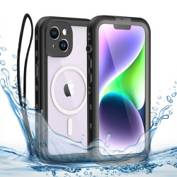 Coque étanche Shellbox Waterproof IP68 avec MagSafe pour Apple iPhone 14 - Noir