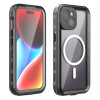 Coque étanche Shellbox Waterproof IP68 avec MagSafe pour Apple iPhone 15 - Noir 1