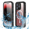 Coque étanche Shellbox Waterproof IP68 avec MagSafe pour Apple iPhone 15 Pro - Noir 0