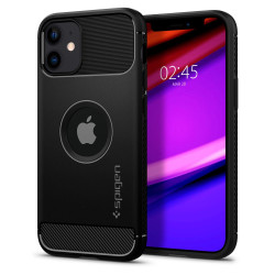 Coque arrière Spigen Rugged Armor pour Apple iPhone 12 / iPhone 12 Pro - Noir