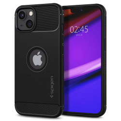 Coque arrière Spigen Rugged Armor pour Apple iPhone 13 - Noir