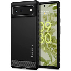 Coque arrière Spigen Rugged Armor pour Google Pixel 6 - Noir