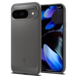 Coque arrière Spigen Rugged Armor pour Google Pixel 9 / 9 Pro - Gris clair