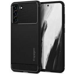 Coque arrière Spigen Rugged Armor pour Samsung Galaxy S21 FE - Noir
