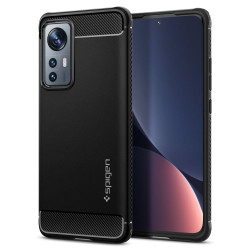 Coque arrière Spigen Rugged Armor pour Xiaomi 12/12X - Noir