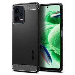 Coque arrière Spigen Rugged Armor pour Xiaomi Poco X5 / Redmi Note 12 5G - Noir