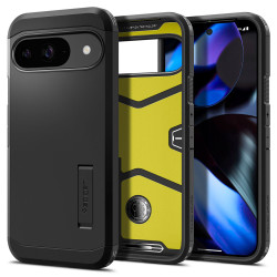 Coque arrière Spigen Tough Armor pour Google Pixel 9 / 9 Pro - Noir