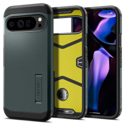 Coque arrière Spigen Tough Armor pour Google Pixel 9 Pro XL - Vert foncé