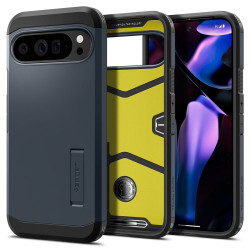 Coque arrière Spigen Tough Armor pour Google Pixel 9 Pro XL - Gris
