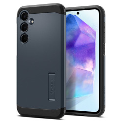Coque arrière Spigen Tough Armor pour Samsung Galaxy A55 - Gris
