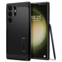 Coque arrière Spigen Tough Armor pour Samsung Galaxy S23 Ultra - Noir