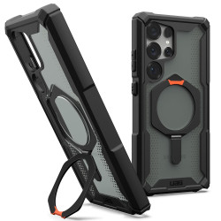 Coque arrière UAG Plasma XTE Kickstand avec MagSafe pour Samsung Galaxy S25 Ultra - Orange/Noir