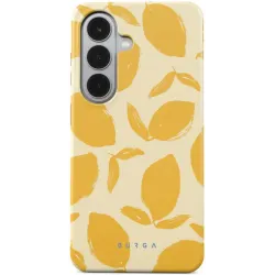 Coque arrière Burga Tough avec MagSafe pour Samsung Galaxy S26 - Lemon Tart