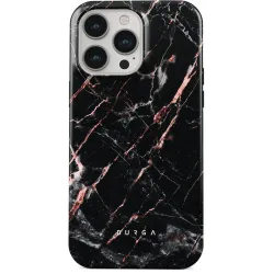 Coque arrière Burga Tough pour Apple iPhone 15 Pro - Rose Gold Marble