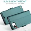 Coque portefeuille CASEME Litchi Texture pour Apple iPhone 17e/16e - Vert 11