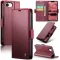 Coque portefeuille CASEME Litchi Texture pour Apple iPhone 17e/16e - Rouge