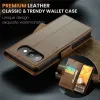 Coque portefeuille CASEME Litchi Texture pour Google Pixel 9a - Marron 11