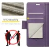 Coque portefeuille CASEME Litchi Texture pour Google Pixel 9a - Violet 12