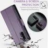 Coque portefeuille CASEME Litchi Texture pour Samsung Galaxy A36 - Violet 2