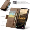 Coque portefeuille CASEME Litchi Texture pour Samsung Galaxy S25 - Marron 9