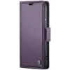Coque portefeuille CASEME Litchi Texture pour Samsung Galaxy S25 - Violet 5