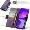 Coque portefeuille CASEME Litchi Texture pour Samsung Galaxy S25 - Violet 9