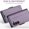 Coque portefeuille CASEME Litchi Texture pour Samsung Galaxy S25 - Violet 10