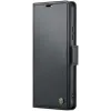 Coque portefeuille CASEME Litchi Texture pour Samsung Galaxy S25 Plus - Noir 4