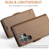 Coque portefeuille CASEME Litchi Texture pour Samsung Galaxy S25 Ultra - Marron 10