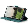 Coque portefeuille CASEME Litchi Texture pour Samsung Galaxy S25 Ultra - Vert 7
