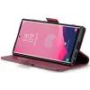 Coque portefeuille CASEME Litchi Texture pour Samsung Galaxy S25 Ultra - Rouge 7
