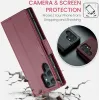 Coque portefeuille CASEME Litchi Texture pour Samsung Galaxy S25 Ultra - Rouge 11