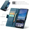 Coque portefeuille CASEME Litchi Texture pour Oppo Reno13 - Bleu 2