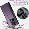 Coque portefeuille CASEME Litchi Texture pour Oppo Reno13 - Violet 4