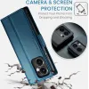 Coque portefeuille CASEME Litchi Texture pour Oppo Reno13 F 4G/5G / Reno13 FS 5G - Bleu 4