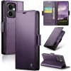 Coque portefeuille CASEME Litchi Texture pour Oppo Reno13 F 4G/5G / Reno13 FS 5G - Violet