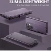 Coque portefeuille CASEME Litchi Texture pour Oppo Reno13 F 4G/5G / Reno13 FS 5G - Violet 8