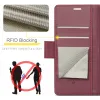 Coque portefeuille CASEME Litchi Texture pour Oppo Reno13 F 4G/5G / Reno13 FS 5G - Rouge 5