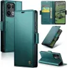Coque portefeuille CASEME Litchi Texture pour Oppo Reno13 Pro - Vert