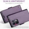 Coque portefeuille CASEME Litchi Texture pour Oppo Reno13 Pro - Violet 4