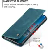 Coque portefeuille CASEME Retro Texture pour OnePlus 13 - Bleu 12