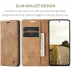 Coque portefeuille CASEME Retro Texture pour Oppo Reno13 - Marron clair 2