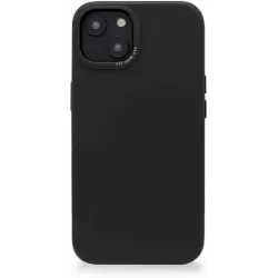 Coque arrière Decoded en cuir véritable pour Apple iPhone 14 Plus - Noir