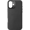 Coque arrière Decoded en cuir véritable pour Apple iPhone 16 Plus - Noir 2
