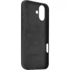 Coque arrière Decoded en cuir véritable pour Apple iPhone 16 Plus - Noir 4