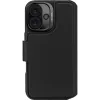 Coque portefeuille en cuir véritable Decoded en cuir véritable 2-en-1 pour Apple iPhone 16 - Noir