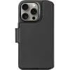 Coque portefeuille en cuir véritable Decoded en cuir véritable 2-en-1 pour Apple iPhone 16 Pro - Noir