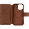Coque portefeuille en cuir véritable Decoded en cuir véritable 2-en-1 pour Apple iPhone 16 Pro Max - Tan 5