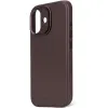 Coque arrière Decoded en cuir véritable pour Apple iPhone 17 - Chocolate Brown 7